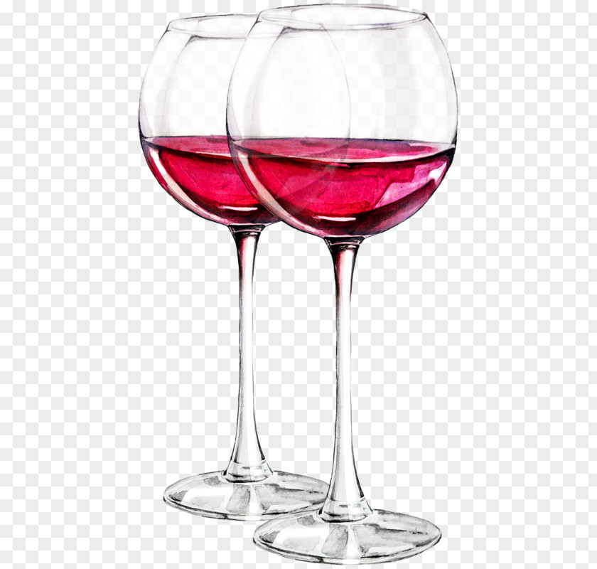 Watercolor Drinks Wine Glass Red Drink PNG