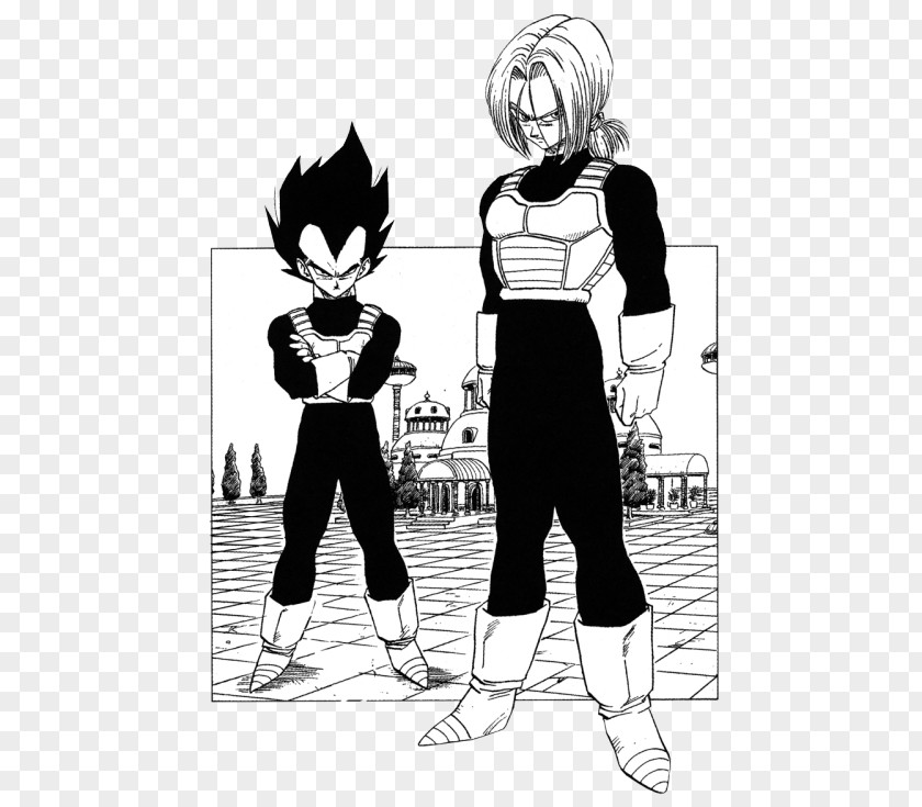 Goku Vegeta Bulma Trunks Majin Buu PNG