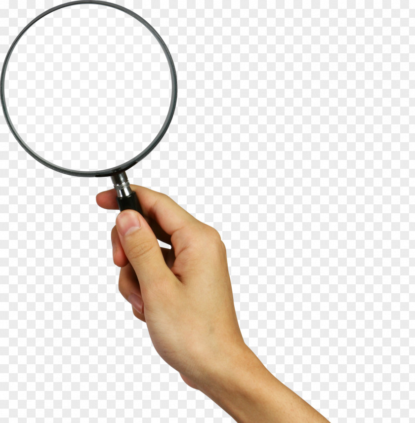 Holding A Magnifying Glass Icon PNG