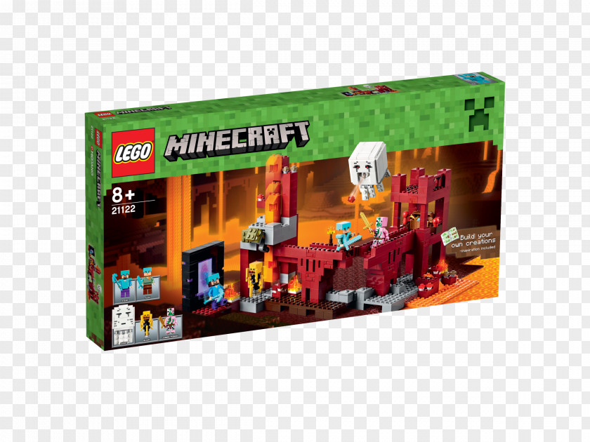 Lego Minecraft Toy LEGO 21122 The Nether Fortress PNG