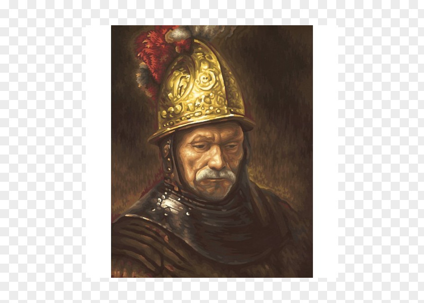 Painting The Man With Golden Helmet Portrait Paint By Number Noris-Spiele New York City PNG