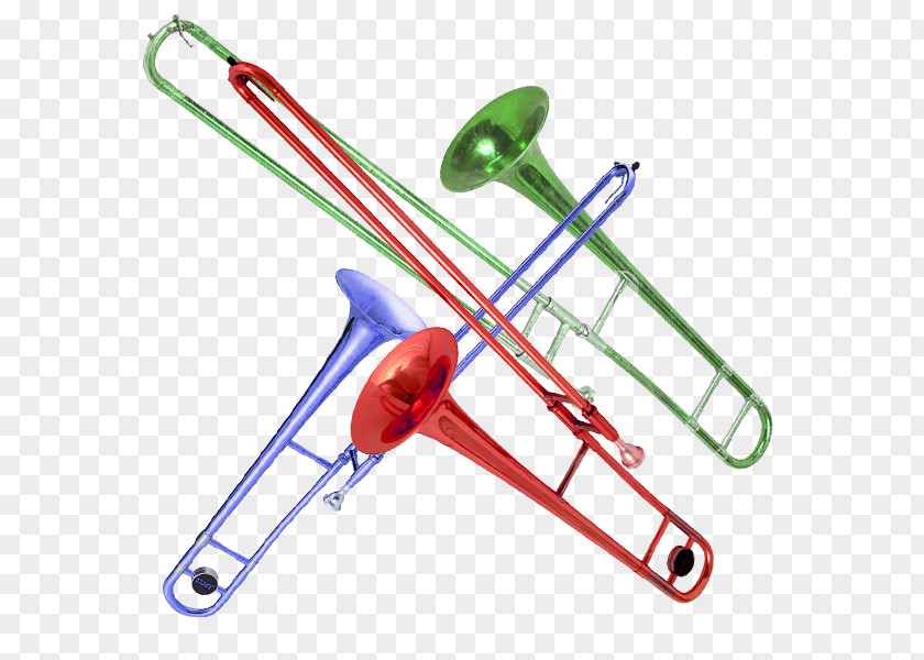 Real Color Trombone Piano Wind Instrument Download PNG