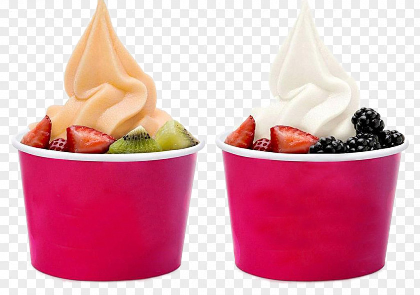 Cups Of Ice Cream Gelato Frozen Yogurt PNG