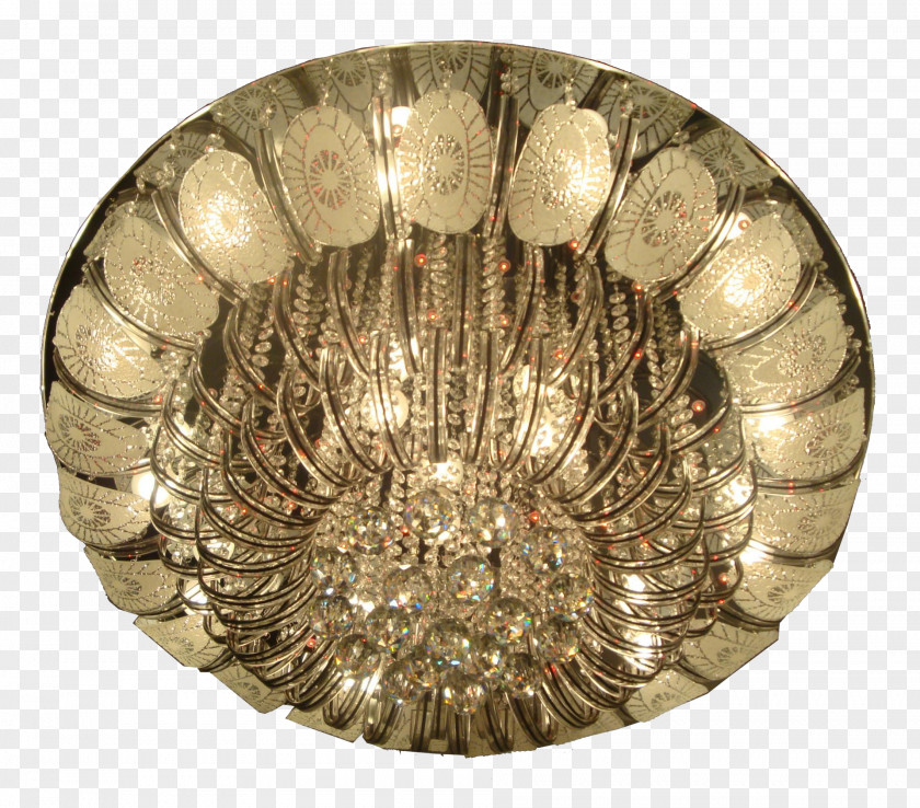 Modern Crystal Lamp Round The Living Room Ceiling Chandelier PNG