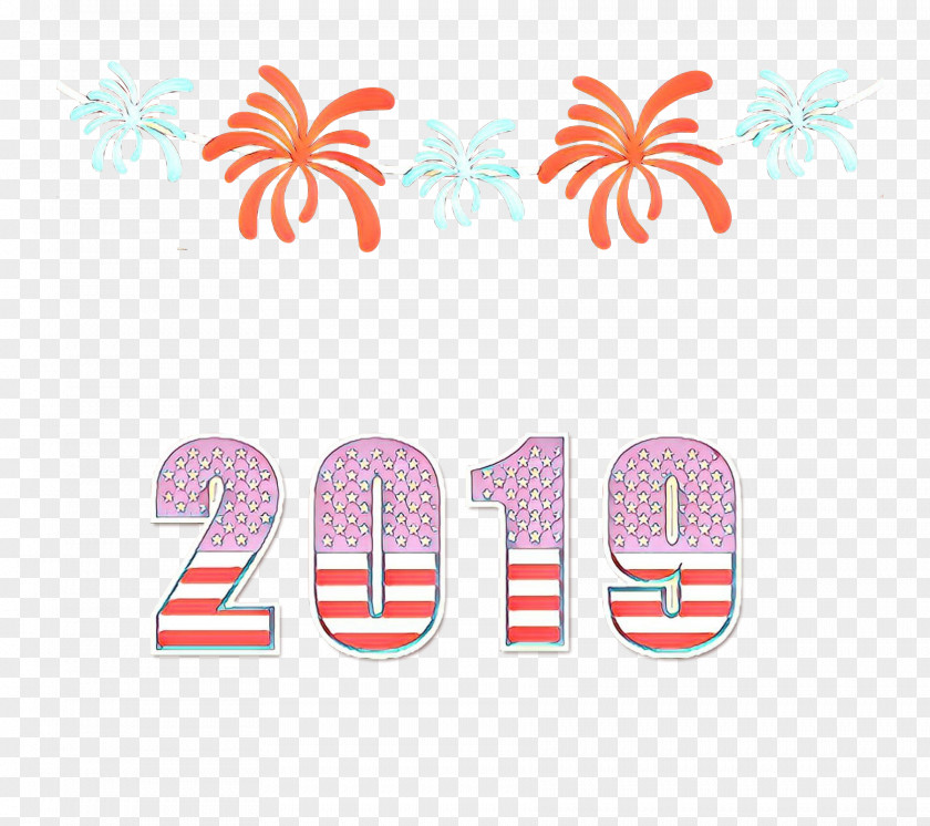 Pink Text Fourth Of July Background PNG