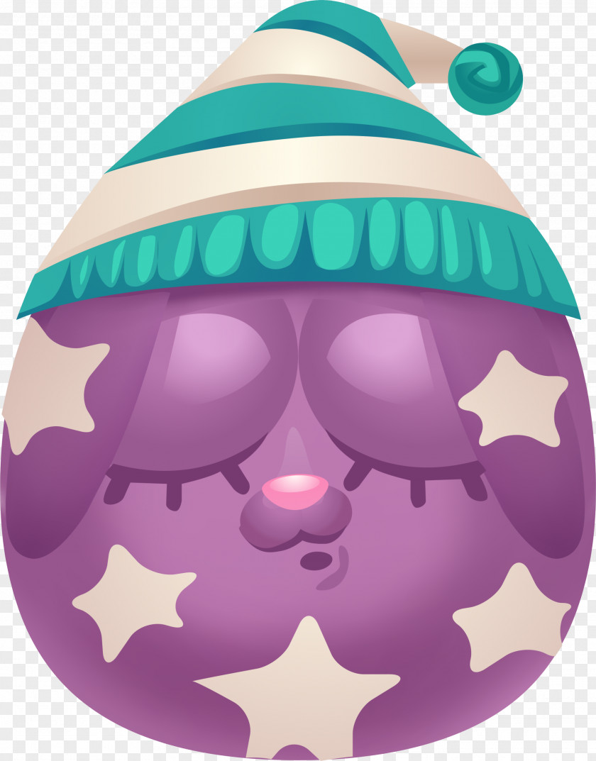 Purple Cartoon Eggs Clip Art PNG
