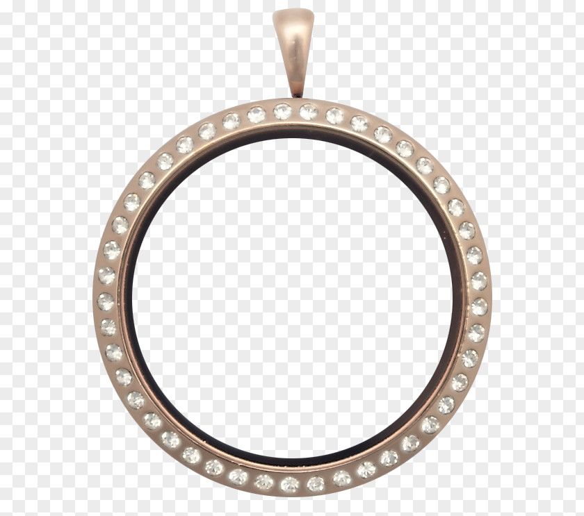 Round Gold Locket Crystal Silver Charm Bracelet PNG