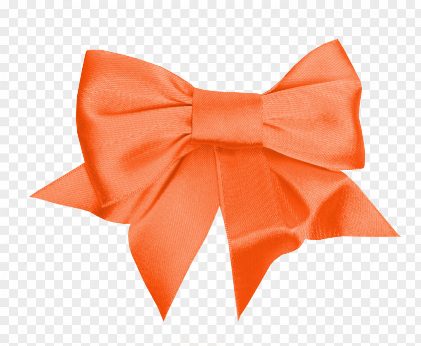 Beautiful Orange Tie Ribbon Bow Necktie Red PNG