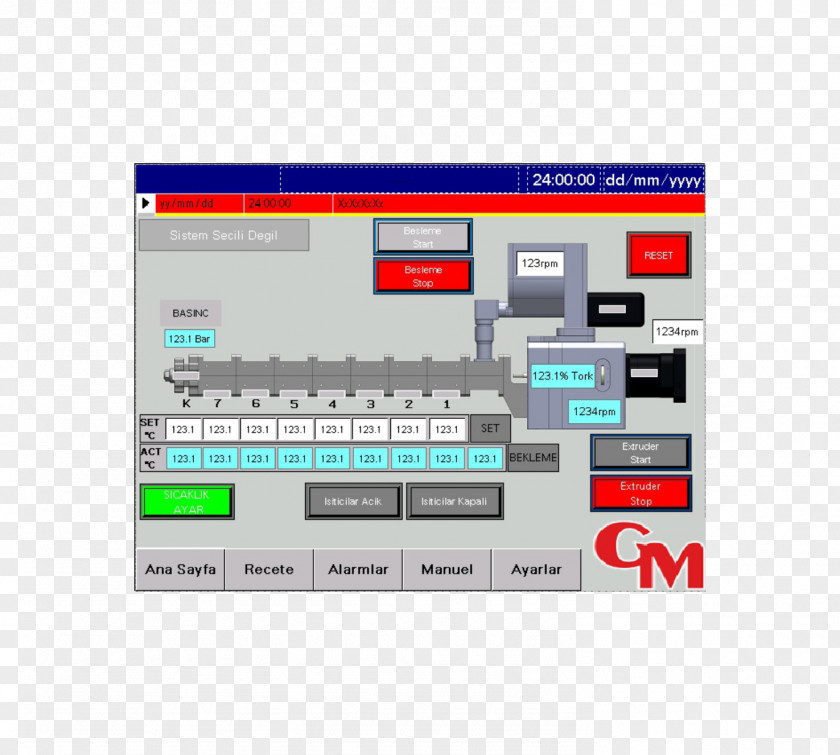 COUNTER Extrusion Screw Machine Mixture Length PNG