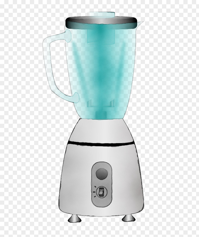 Kitchen Appliance Mixer Watercolor Cartoon PNG