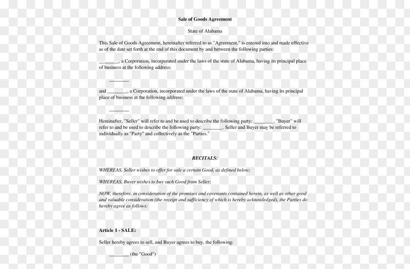 Microsoft Campus Agreement Document Contract Template Sale Of Goods Act 1979 PNG