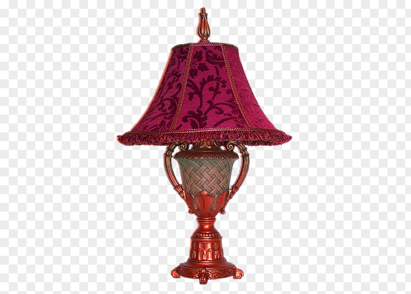 Purple Simple Table Lamp Decorative Pattern Light Lampe De Bureau Clip Art PNG