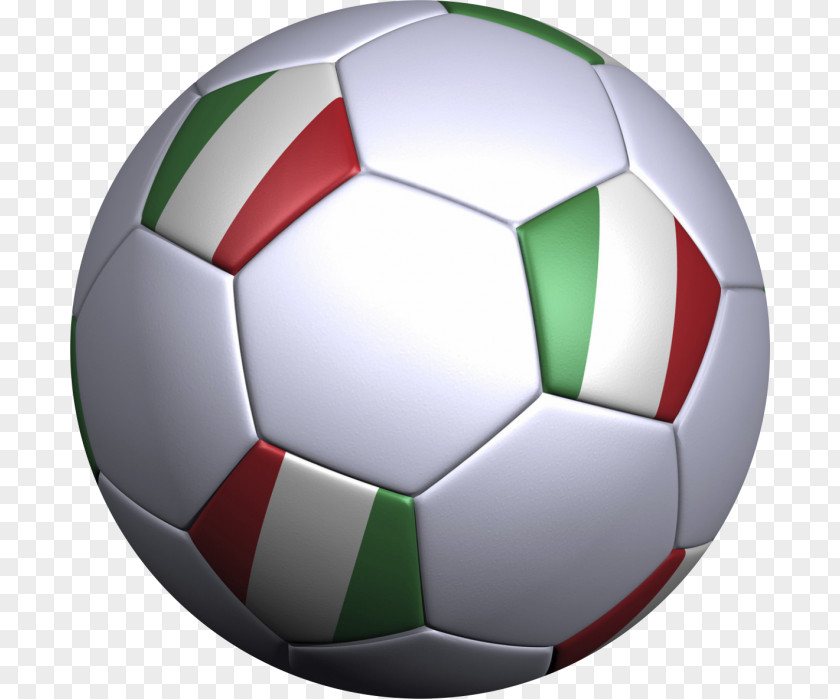 Ballon Foot Football Flag Of Italy Sticker PNG