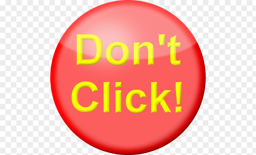 Click Here Button Scam Logo Brand Spam PNG