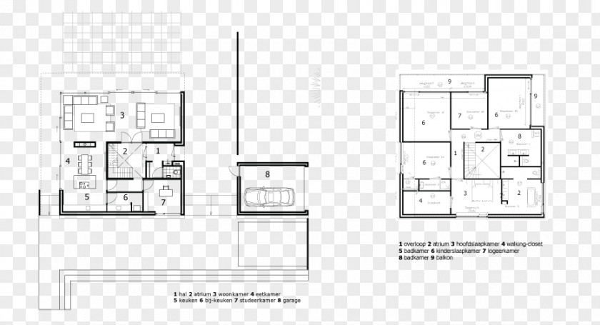 The Modern Huizhou Architecture Floor Plan Furniture Line PNG