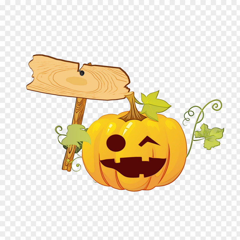 Food Plant Cartoon Halloween Pumpkin PNG