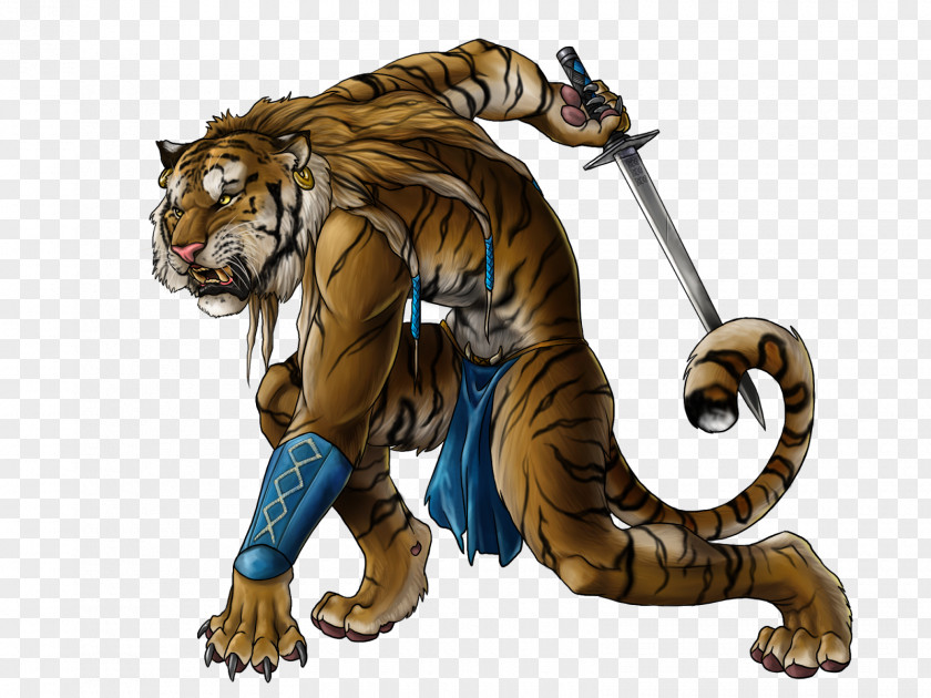 Warrior Dungeons & Dragons Tiger Pathfinder Roleplaying Game Rakshasa Legendary Creature PNG