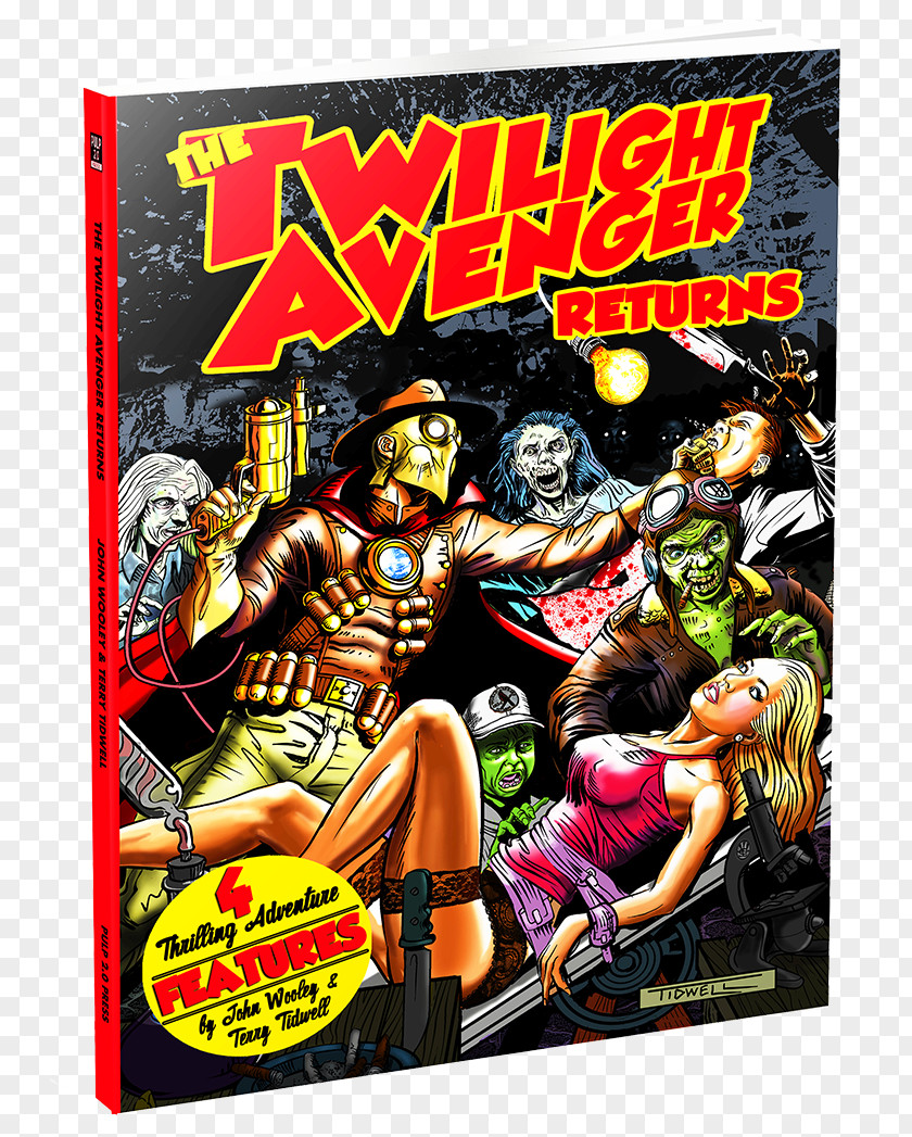 Book The Twilight Avenger Returns Comics Superhero Comic Pulp Magazine PNG