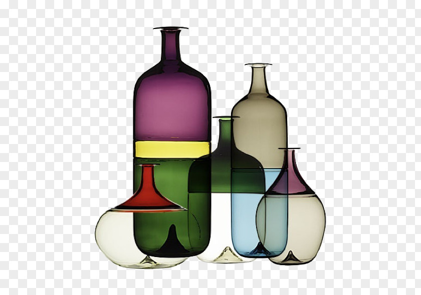 Colored Glass Finland Vase Designer PNG