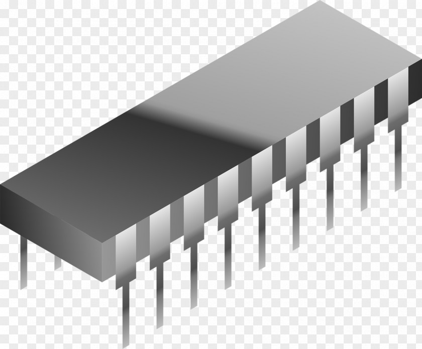 Gray Chips T-shirt Integrated Circuit Clip Art PNG