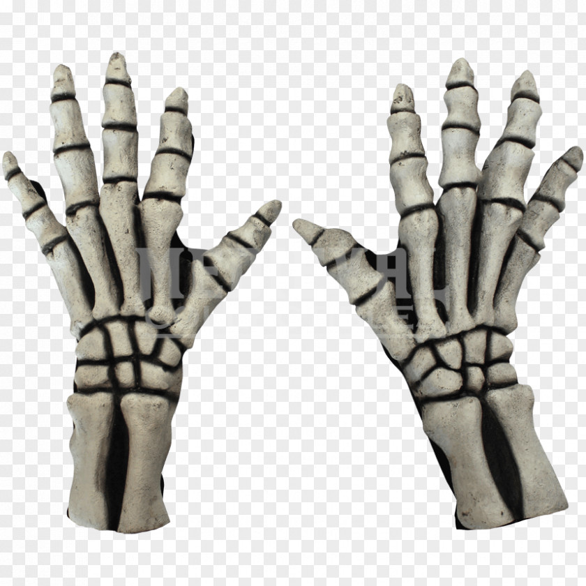 Skeleton Hand Glove Costume Clothing Accessories PNG