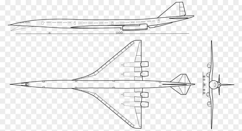 Airplane Boeing 2707 Supersonic Aircraft LAPCAT PNG