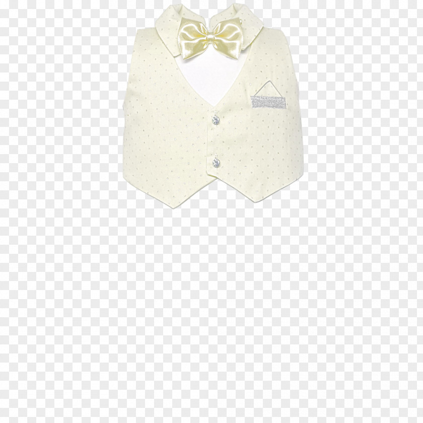 Button Sleeve Gilet Outerwear Collar Cream PNG