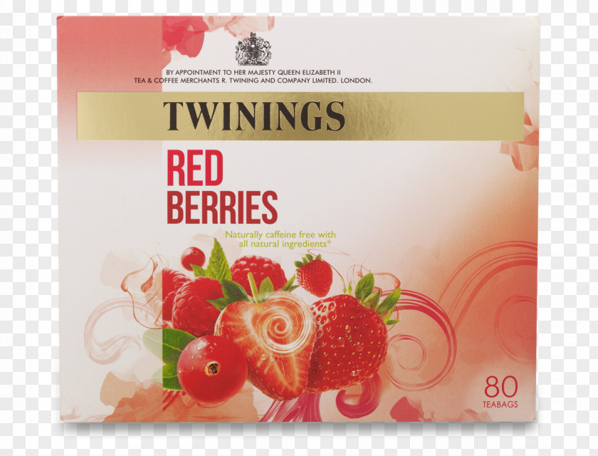 Fruit Tea Strawberry Bag Food Twinings PNG