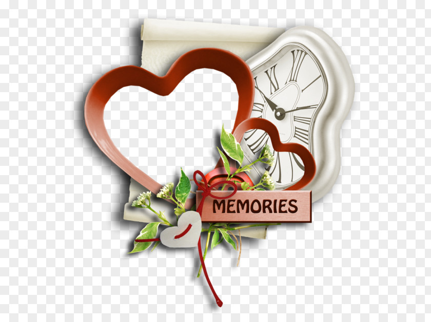 Heart Fleurs Valentine's Day Picture Frames PNG