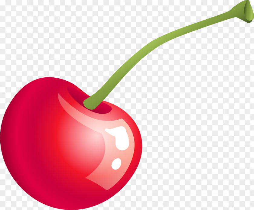 Red Cartoon Cherry Drawing PNG