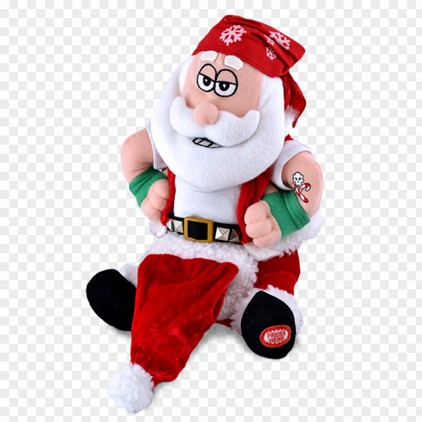 Santa Drunk Claus Stuffed Animals & Cuddly Toys Mrs. Christmas Ornament PNG