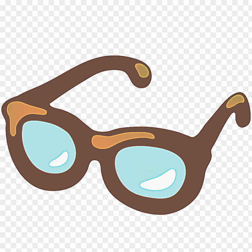 Beige Aqua Sunglasses Emoji PNG