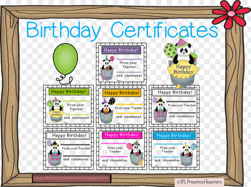 Certificate Of Kindergarten Cake Birthday Party Candle English As A Second Or Foreign Language PNG
