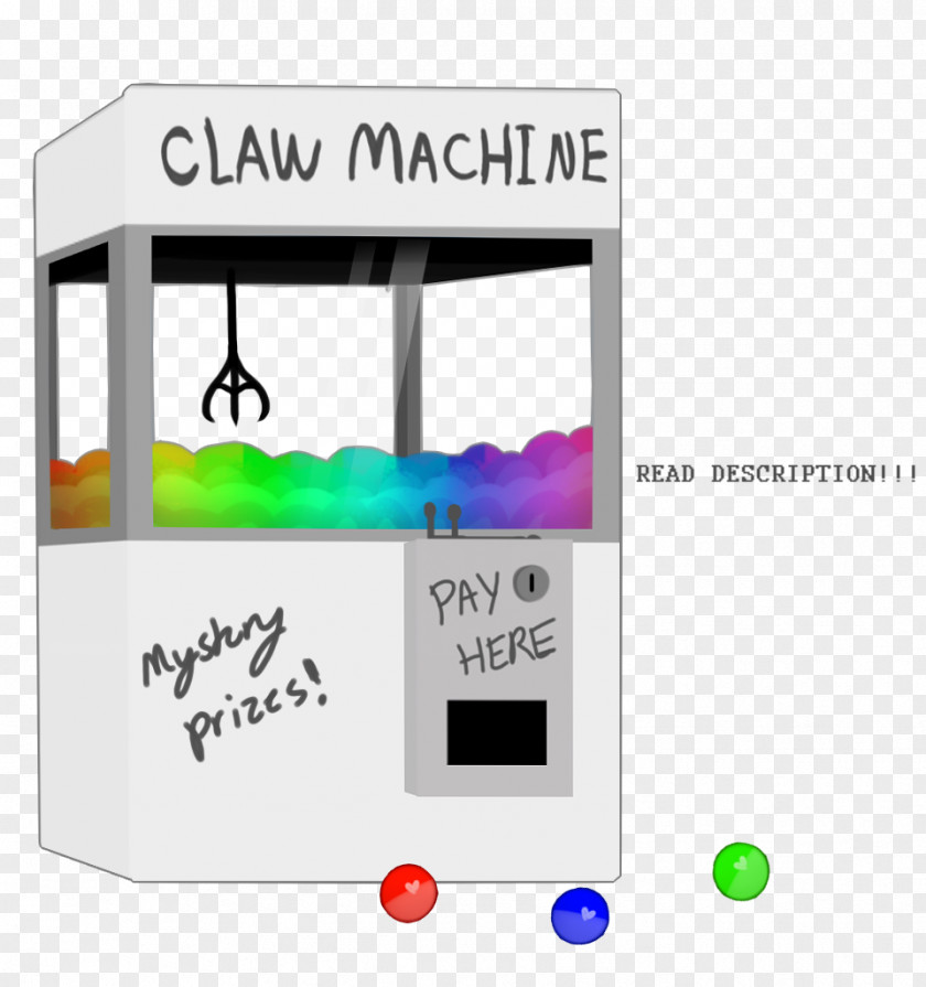 Claw Machine Material Font PNG