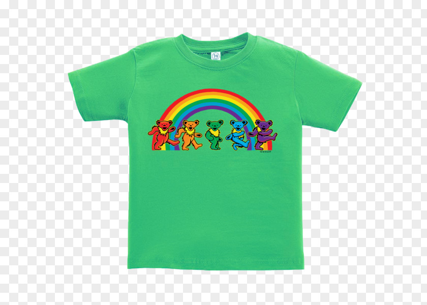 Little Bear T-shirt Grateful Dead Green Hippie PNG