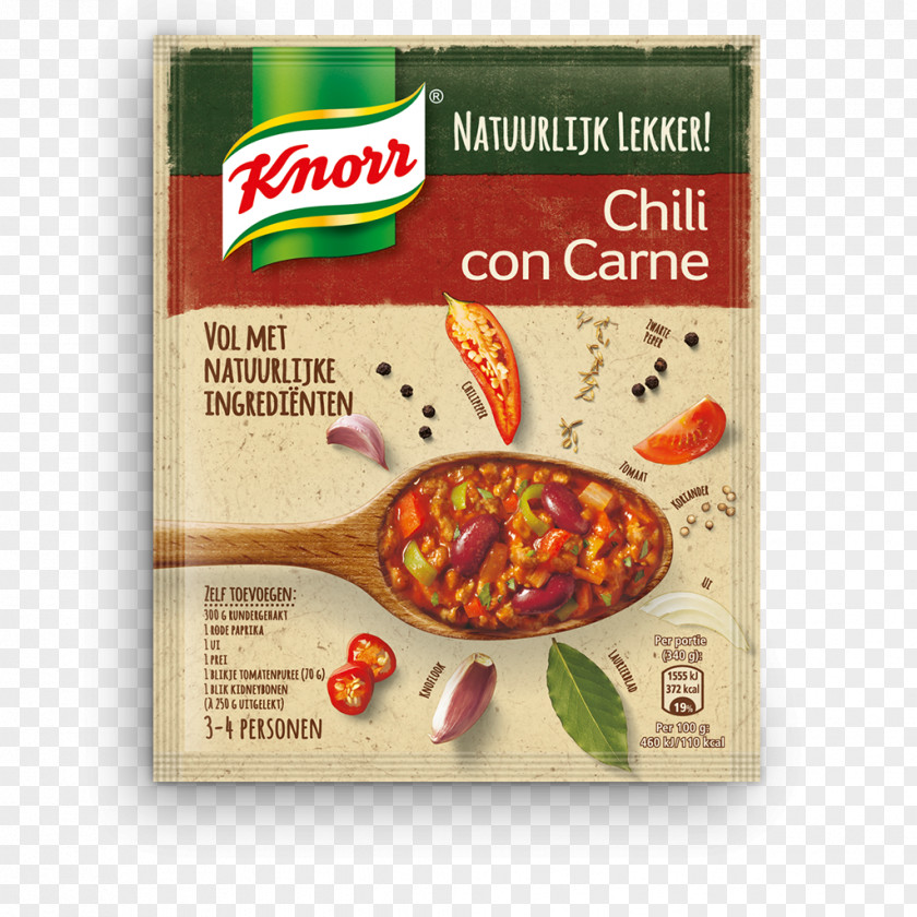 Meat Chili Con Carne Bolognese Sauce Lasagne Goulash Knorr PNG