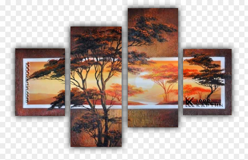 Painting Oil Canvas Abstract Art PNG