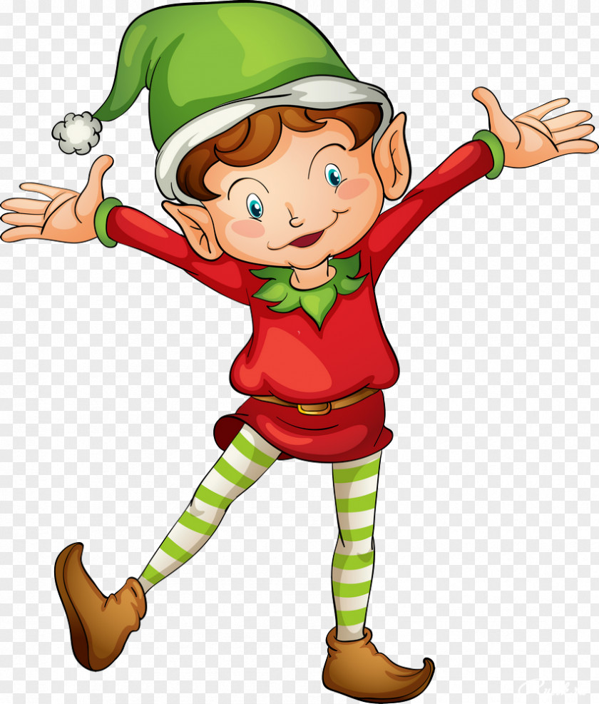 Santa Sleigh Christmas Elf Clip Art PNG