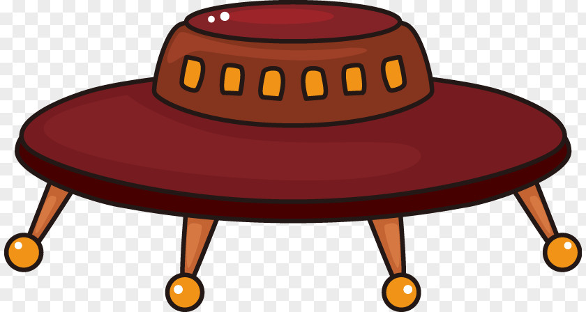 Cartoon UFO Unidentified Flying Object Saucer Extraterrestrial Life PNG