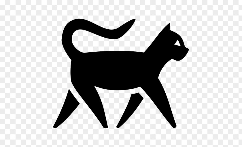 Cat Dog Silhouette Line Art Clip PNG