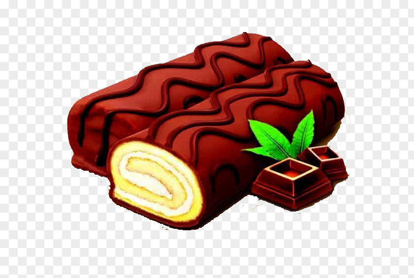 Chocolate Egg Rolls Roll Omelette Swiss Pastry PNG