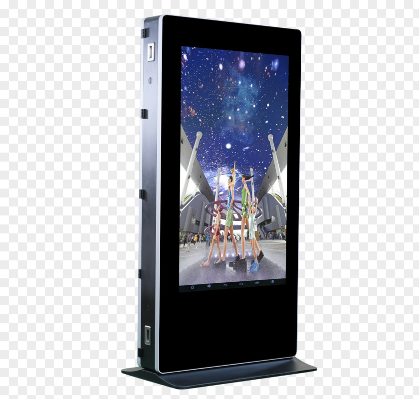 Digital Signs Advertising Liquid-crystal Display Interactive Kiosks Computer Monitors PNG