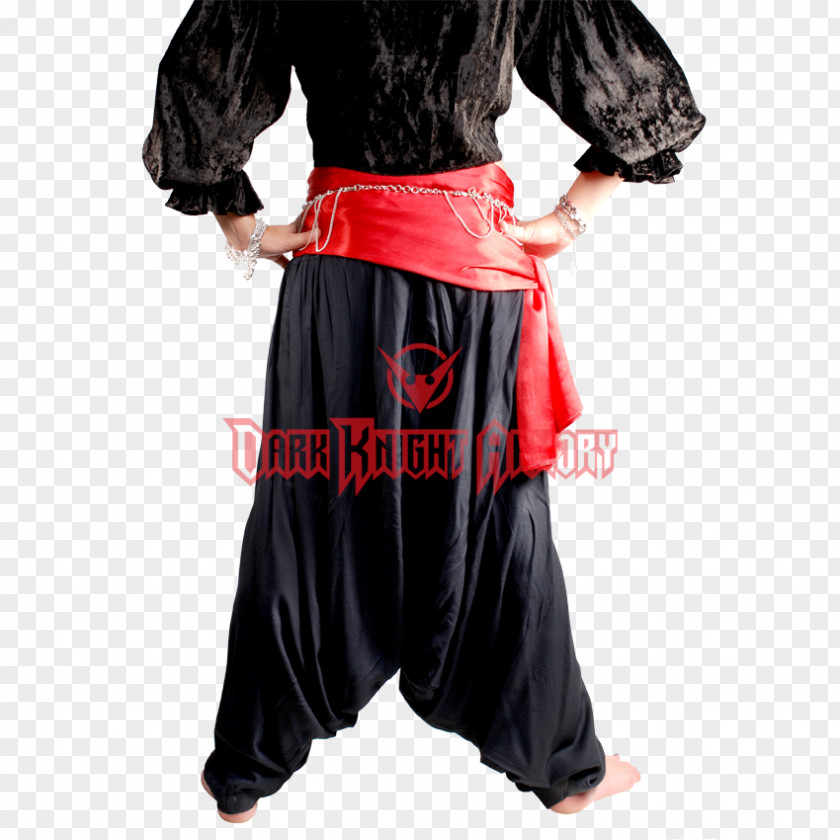 Black Bandana Costume Sash Clothing Piracy Waistcoat PNG