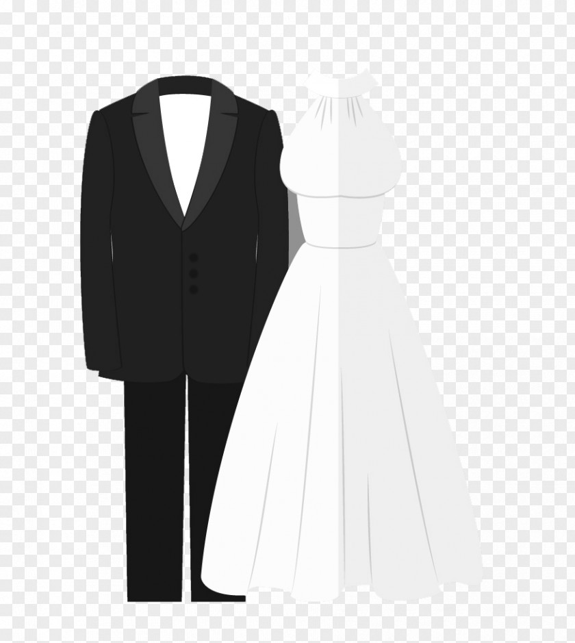 Bride Wedding Invitation Dress Formal Wear Clothing Tuxedo PNG