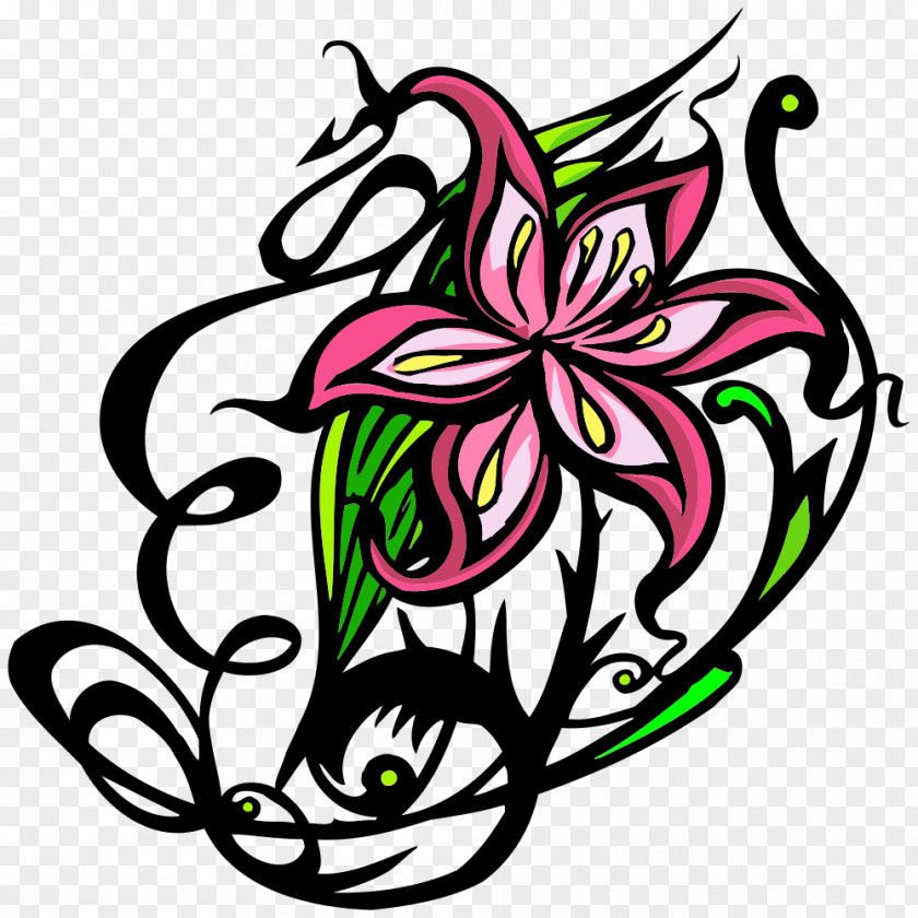 Floral Art Design Flower Clip PNG
