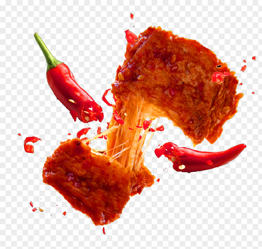 Free Spicy Shredded Chicken Pull Image Chilli Nugget Chili Pepper PNG