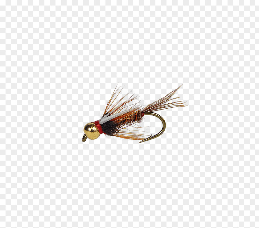 Insect Spoon Lure Artificial Fly Orange S.A. PNG