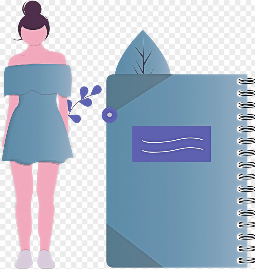 Notebook Girl PNG