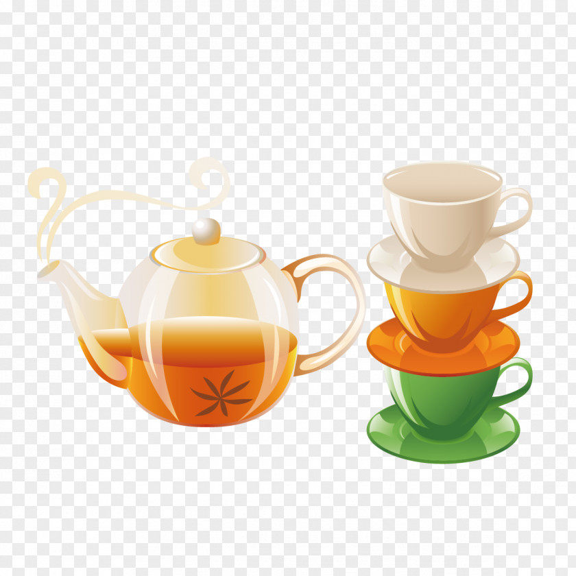 Tea Utensils Material Teapot Cafe Icon PNG