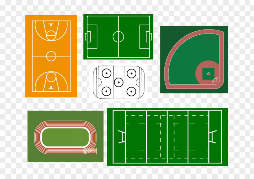 Vector Basketball Court Football Pitch Athletics Field Euclidean PNG